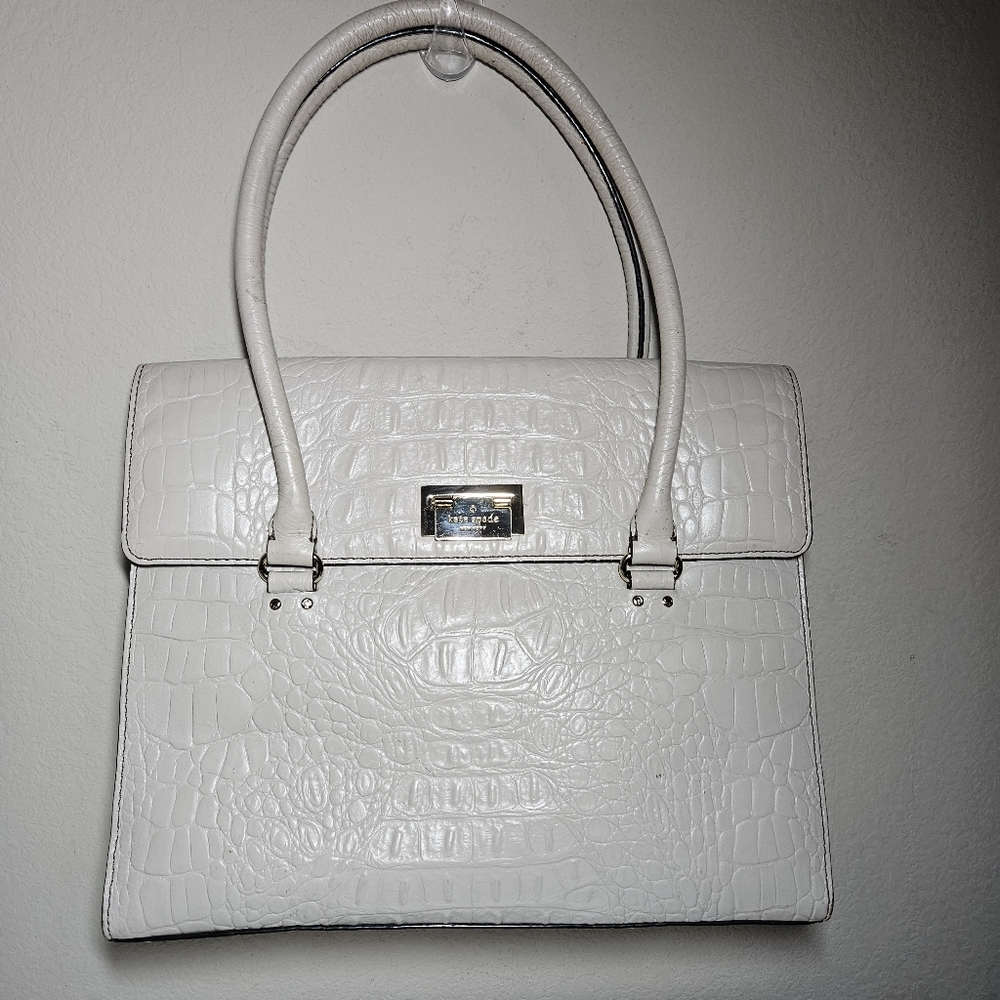 Kate Spade Orchard Valley Croc Satchel shouklder bag